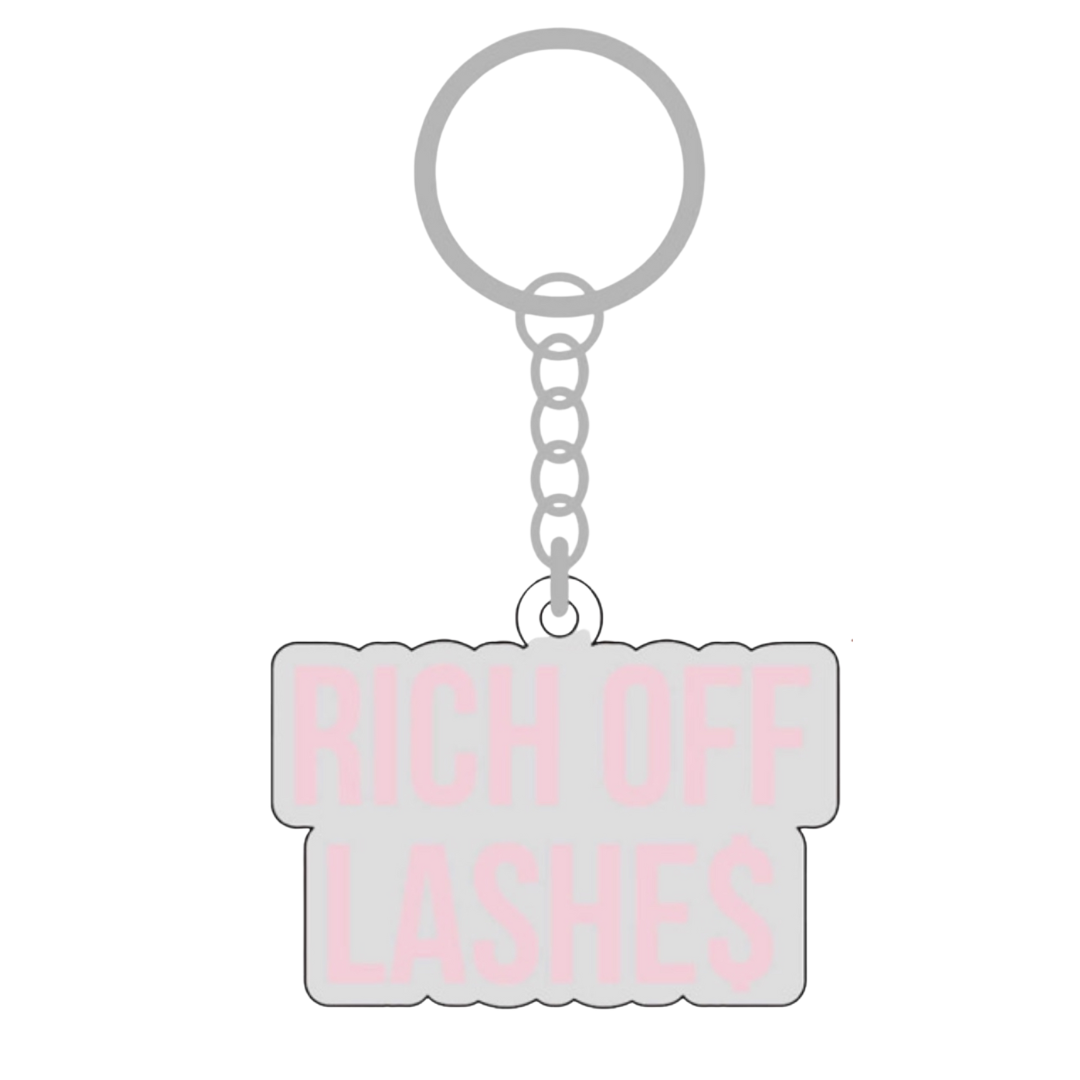 Rich Off Lashes Keychain