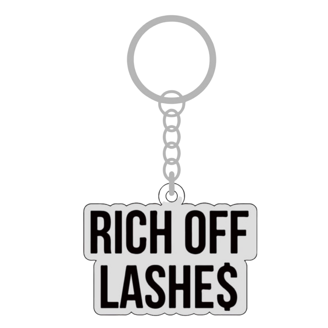 Rich Off Lashes Keychain