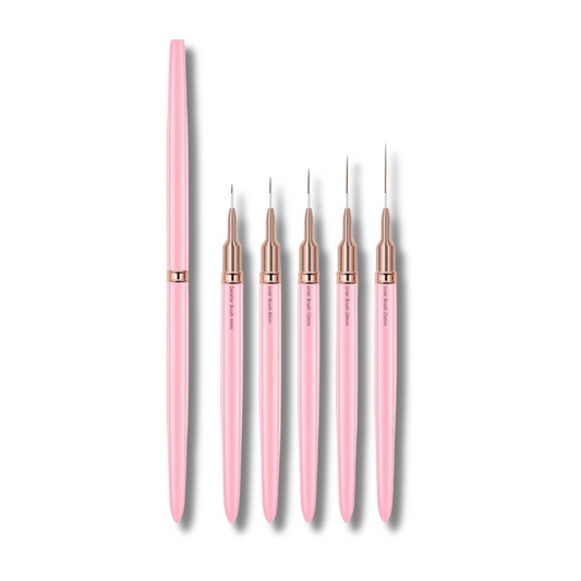 Pretty in Pink Nail Art Brush Set